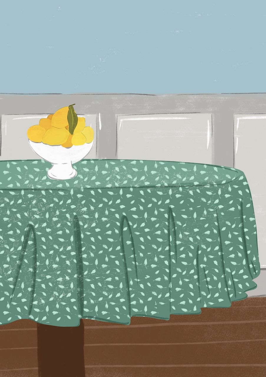 Table with Fruits