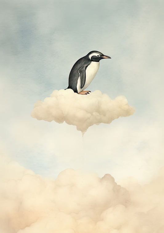 Penguin in Clouds