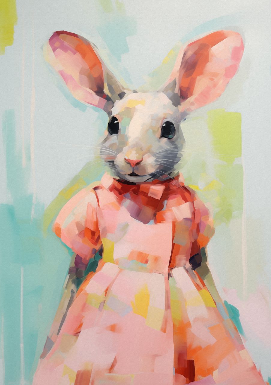 Rabbit in a dress