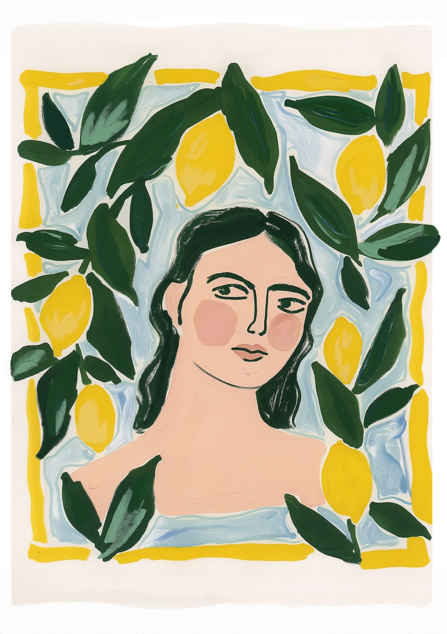 Retrato con Limones