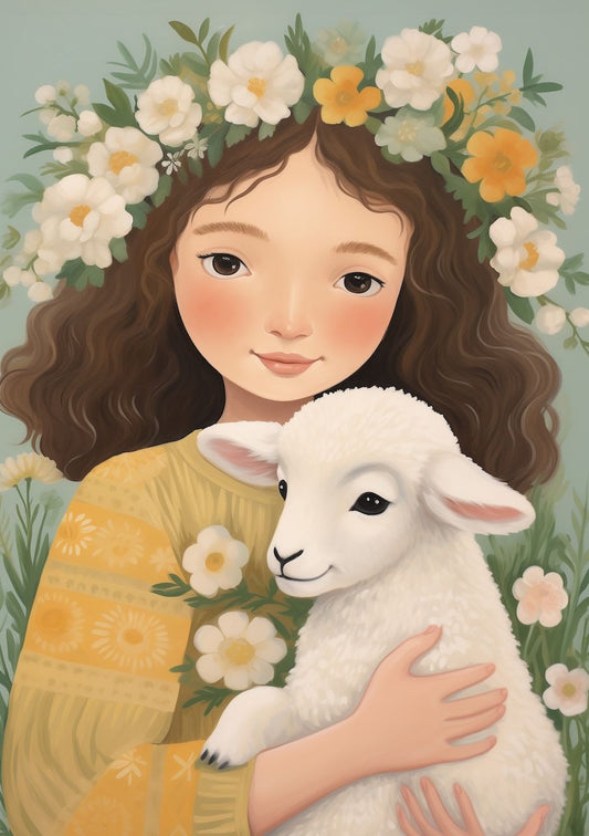 Girl with Sheep