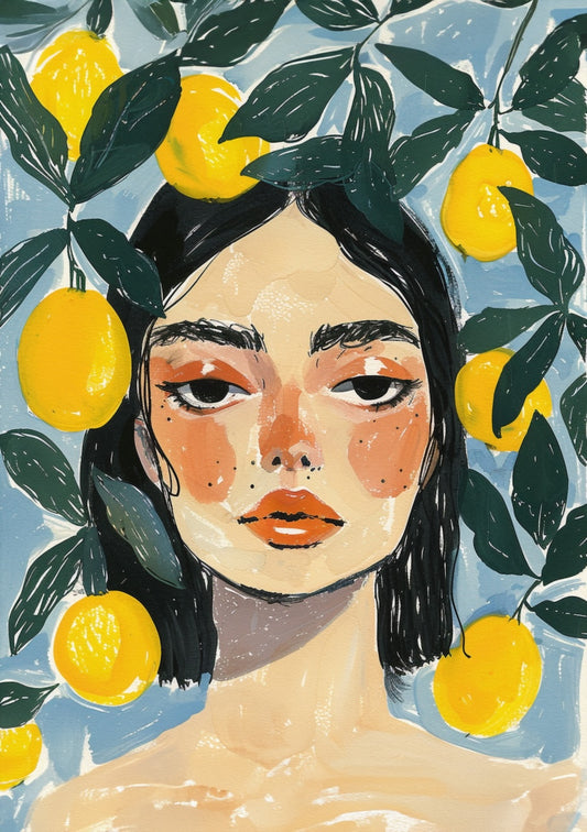 Mujer y Limones