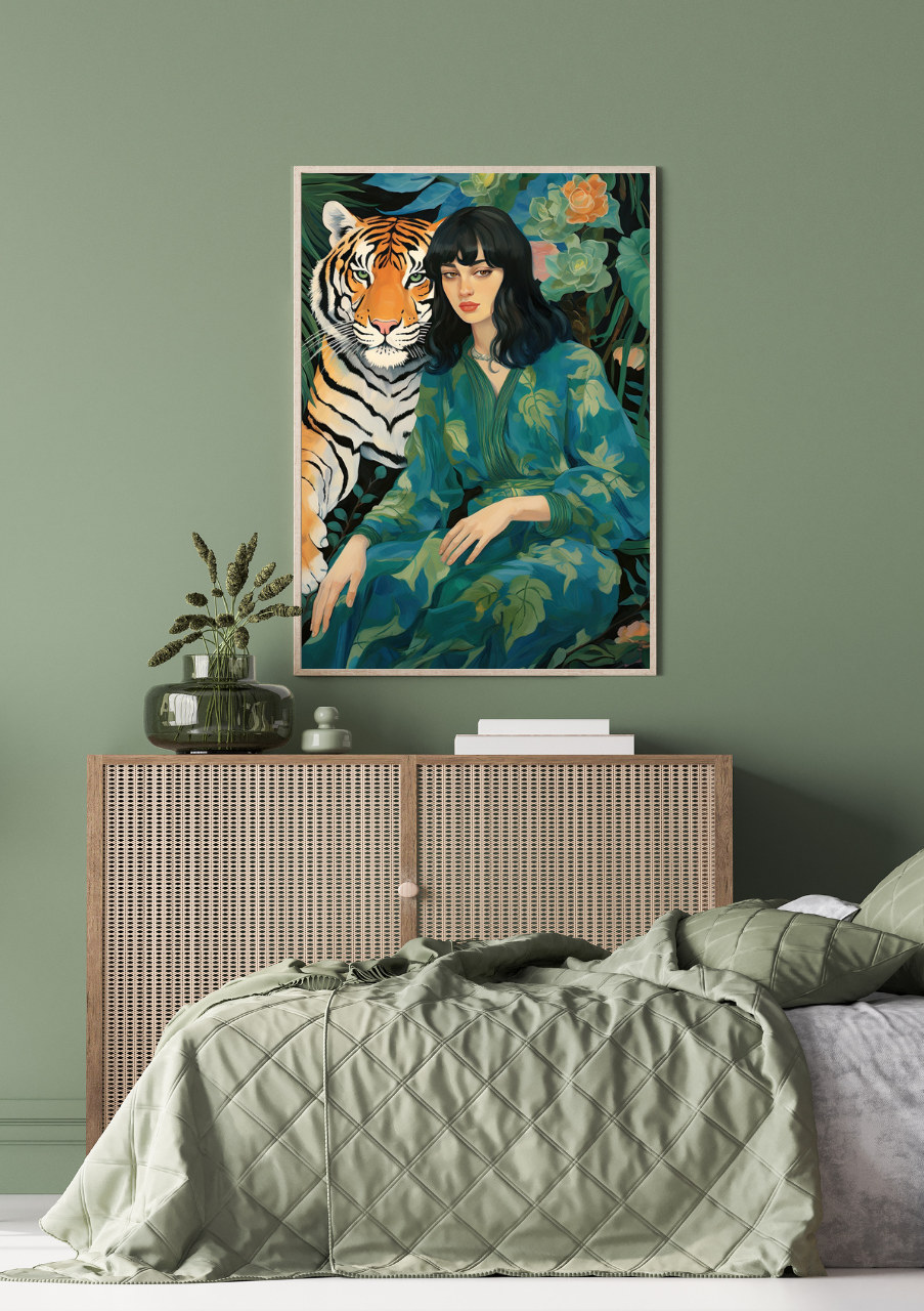 Woman and Tiger