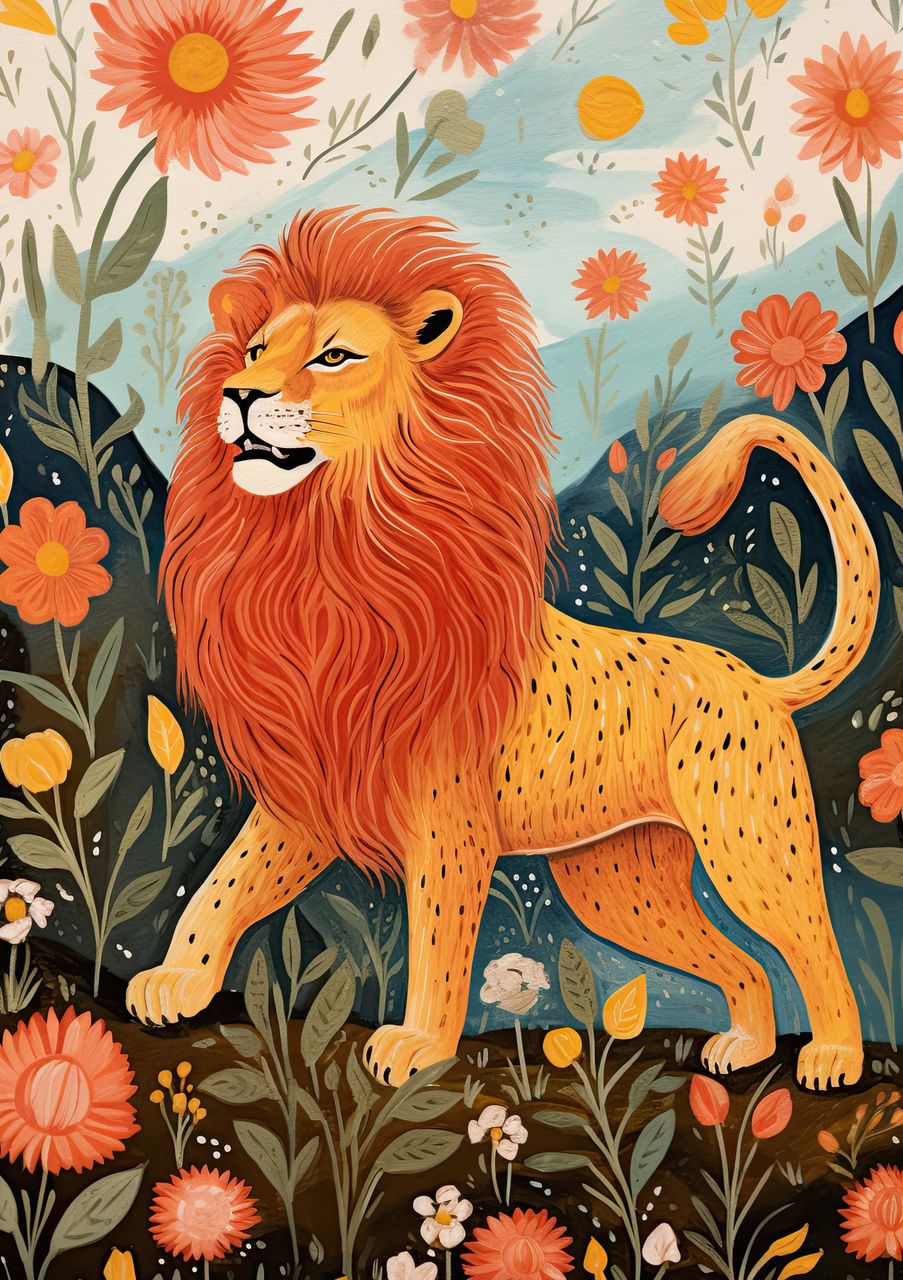 Lion in the Garden