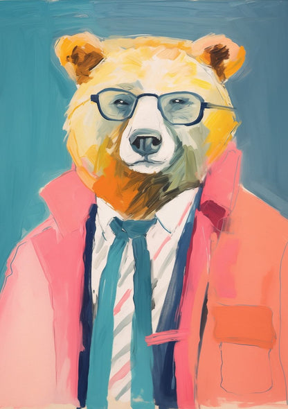 Bear with glasses