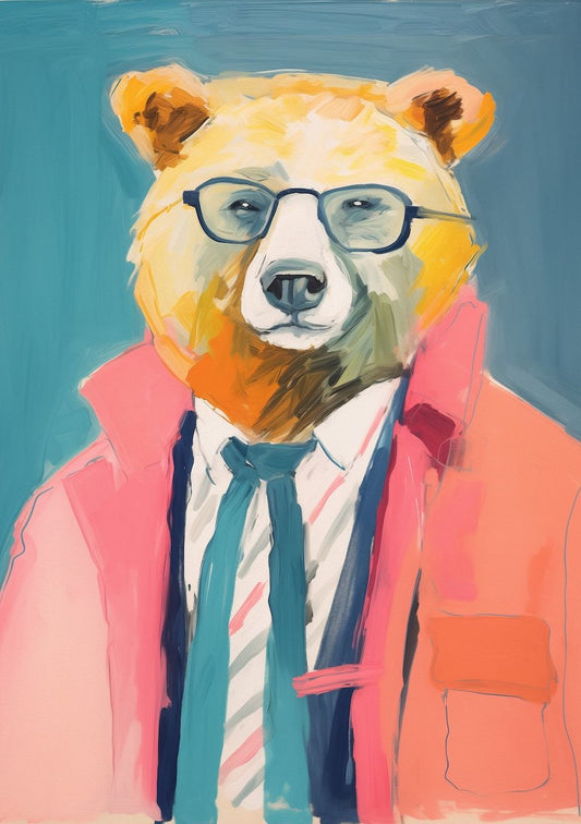 Bear with glasses