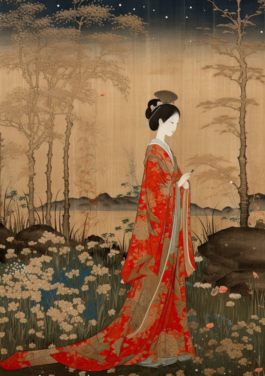 Mujer en Kimono